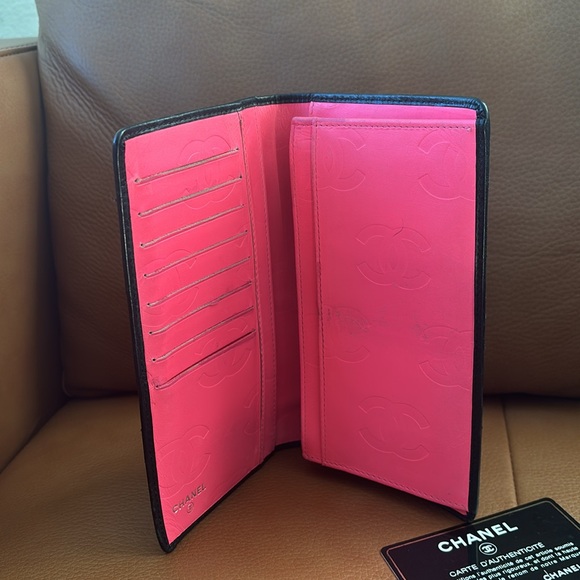 Chanel Cambon Bifold Long Lambskin Wallet w/Auth Card, Dustbag and Chanel Ribbon - Picture 6 of 14